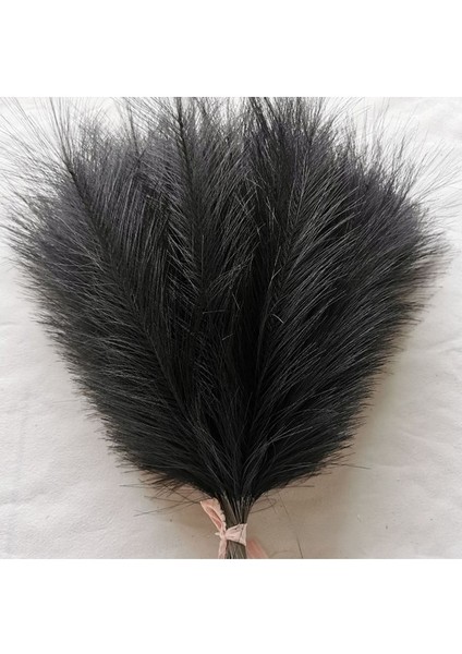 Siyah 20 Adet 10/20 Adet Yapay Pampas Çim Buketi Ev Yatak Odası Düğün Parti Dekorasyon Ki Simülasyon Kurutulmuş Çiçek Kamış (Yurt Dışından)