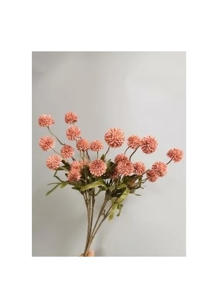 Koyu Pembe 5 Kafa Yapay Çiçek Buketi Ipek Karahindiba Çiçek Topu Çiçekler Dıy Ev Düğün Dekorasyon Sevgililer Günü Hediyeleri (Yurt Dışından)