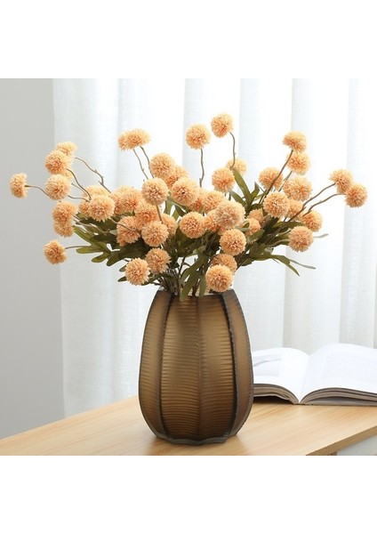 Koyu Pembe 5 Kafa Yapay Çiçek Buketi Ipek Karahindiba Çiçek Topu Çiçekler Dıy Ev Düğün Dekorasyon Sevgililer Günü Hediyeleri (Yurt Dışından) modelleri