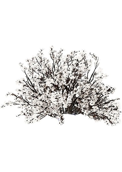 16 Adet Yapay Çiçekler Gerçek Dokunuş Gypsophila Çiçekler Ev Çiçek Düzenlemeleri Düğün Açık Hava Dekoru Beyaz (Yurt Dışından)
