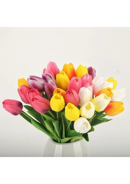 E-Kırmızı Lale 10 Adet Yapay Çiçekler Bahçe Laleler Gerçek Dokunmatik Çiçekler Lale Buketi Dekor Mariage Ev Düğün Süslemeleri Için Çiçek (Yurt Dışından) indirimleri