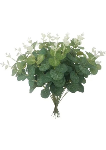 G-10PCS 10 Adet Yapay Çiçekler Okaliptüs Yaprakları Dıy Düğün Parti Ev Dekorasyon Kiler Yeni Yıl Noel Süsler Altın Yaprak (Yurt Dışından) fırsatları