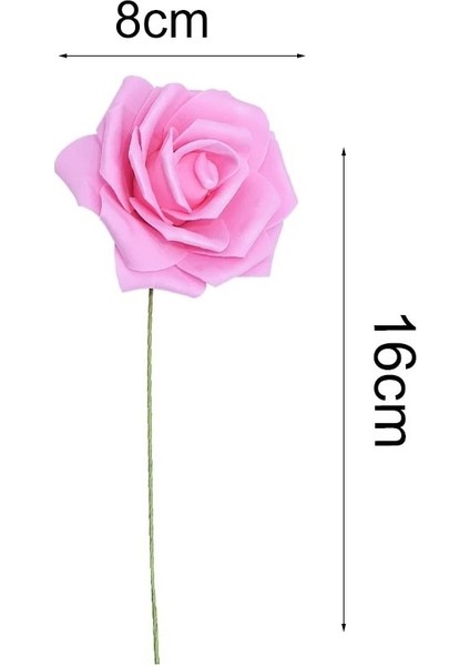 F07 Şeftali 30 Adet 10/20/25/30 Adet Beyaz 8 cm Köpük Yapay Gül Çiçek Çubuk Diy Ev Dekor Kapalı Çiçek Sanat Düğün Dekorasyon Buket (Yurt Dışından) modelleri