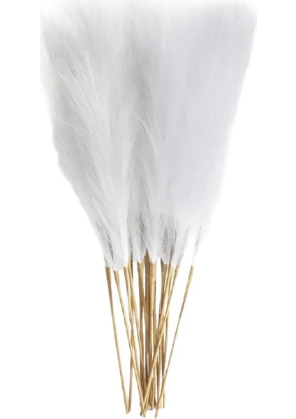 6 Adet Yapay Pampas Çim Dekor Çiçekler Dıy Çiçek Masa Düzenlemek Ki Kamış Çiçek Düğün Ev Noel Dekorasyonrenkbeyaz / Boyut6 Adet Paket (Yurt Dışından)