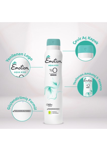 Aqua Kiss Kadın Deodorant 3X200 ml fiyatları