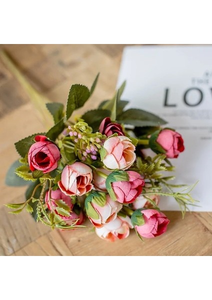 Stil 10 Kırmızı Yapay Çiçekler Şakayık Çay Gül Sonbahar Ipek Çiçekler Dıy Oturma Odası Ev Bahçe Düğün Dekorasyon Için (Yurt Dışından) indirimleri