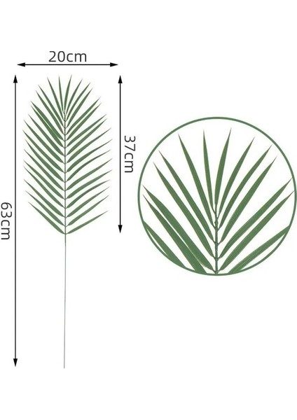 Stil 3 Yapay Kiler Tropikal Monstera Palmiye Yaprakları Simülasyon Yaprak Hawaii Tema Parti Dekoru Ev Bahçe Yapraklar (Yurt Dışından)