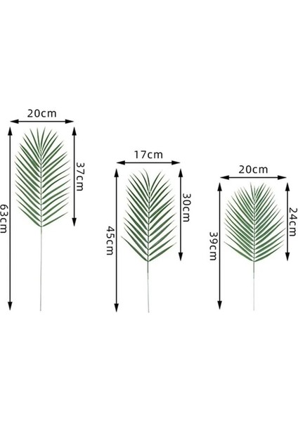 Stil 3 Yapay Kiler Tropikal Monstera Palmiye Yaprakları Simülasyon Yaprak Hawaii Tema Parti Dekoru Ev Bahçe Yapraklar (Yurt Dışından) fırsatları