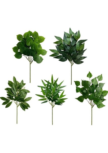 Stil 3 Simüle Elma Yaprağı Masa Çiçek Aranjmanı Dekorasyon Yapay Yeşil Ki Okaliptüs Yaprakları Kiler (Yurt Dışından) fiyatları