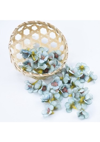 Mavi 50 Parça Çok Renkli Küçük Ipek Papatya Noel Süslemeleri Ev Düğün Için Çiçek Scrapbooking Için Diy Hediyeler Kutusu Yapay Çiçekler (Yurt Dışından)