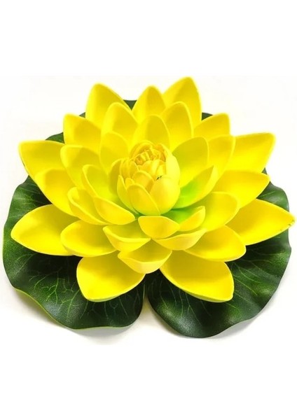 17 cm Sarı 10/17/28/40/60 cm Lotus Yapay Çiçek Yüzen Lotus Ki Gölet Bahçe Dekor Için Gerçekçi Nilüfer Mikro Peyzaj (Yurt Dışından)