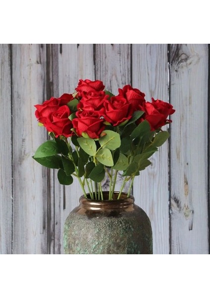 Kırmızı Şarap Gül 5 Adet 3/5/10/20 Adet Güller Yapay Çiçekler Gül Çiçek Şube Yapay Kırmızı Güller Gül Düğün Ev Dekor Için (Yurt Dışından) modelleri