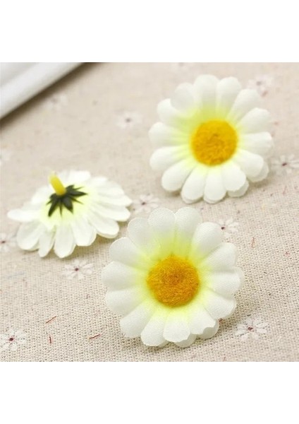 4 cm Açık Yeşil 10 Adet/grup Ipek Yapay Çiçekler Papatya Çiçekler Yaz Plaj Fotoğrafçılığı El Yapımı Dıy Düğün Ev Dekorasyon Aksesuarları (Yurt Dışından)