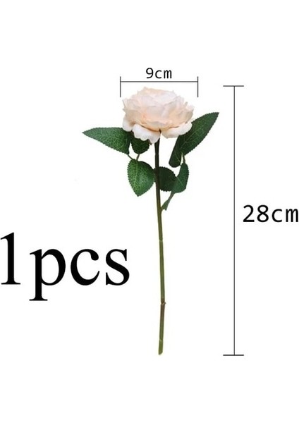 1 Adet 2022 Güzel Gül Şakayık Yapay Ipek Çiçekler Küçük Buket Flores Ev Partisi Bahar Düğün Dekorasyon Çiçek (Yurt Dışından)