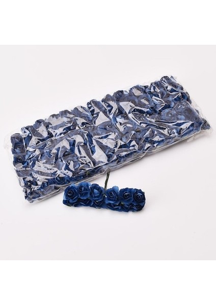 Kraliyet Mavisi 144 Adet/grup 1.5 cm Mini Kağıt Gül Yapay Çiçekler Düğün Dekorasyon Için Eller Scrapbooking Küçük Çiçek Buketi (Yurt Dışından)