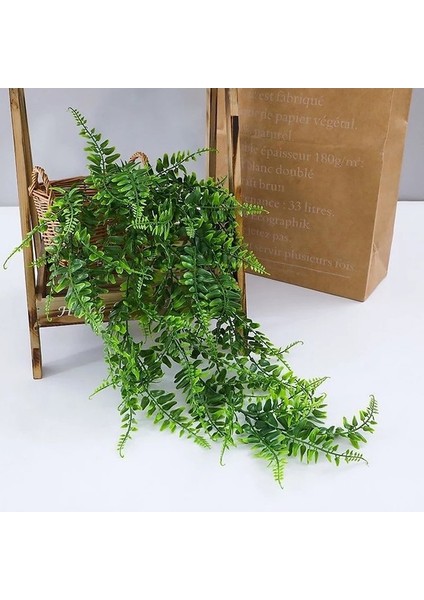 B Asılı Yapay Kiler Farsça Fern Yaprakları Sarmaşıklar Ev Bahçe Odası Dekor Ki Yaprak Düğün Parti Duvar Balkon Dekorasyon (Yurt Dışından) modelleri