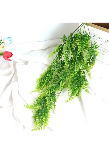 B Asılı Yapay Kiler Farsça Fern Yaprakları Sarmaşıklar Ev Bahçe Odası Dekor Ki Yaprak Düğün Parti Duvar Balkon Dekorasyon (Yurt Dışından) indirimleri