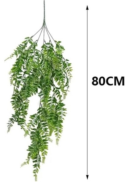I-80 cm Yeşil Yapay Ki Sarmaşıklar Duvar Asılı Rattan Açık Bahçe Düğün Ev Dekorasyon Aksesuarları Plastik Yapraklar Kiler (Yurt Dışından)