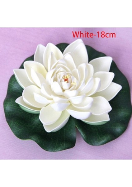W-18 cm 10/18 cm Yüzen Lotus Yapay Çiçek Gerçekçi Nilüfer Mikro Peyzaj Düğün Gölet Bahçe Ev Lotus Ki Dekor Için (Yurt Dışından)