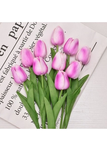 Renk 19 10 Adet 3/5/10/20 Adet Laleler Yapay Çiçekler Gerçek Dokunmatik Çiçek Buketi Laleler Çiçek Düğün Ev Dekorasyon Için (Yurt Dışından)