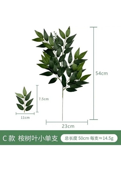 C 5 Adet 5 Adet Yapay Yeşillik Kaynaklanıyor Dekor Dallar Düğün Için Yapraklar Arch Buket Dolgu Masa Centerpieces Ev Dekor (Yurt Dışından)