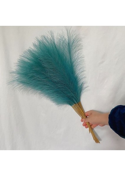 Mavi 10 Adet 10 Adet Ipek Pampas Çim Dekor Yapay Çiçekler Buket Kabarık Simülasyon Pampas Düzenlemeleri Düğün Ev Dekorasyon Için (Yurt Dışından)