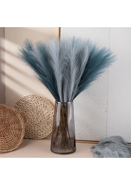 Mavi 10 Adet 10 Adet Ipek Pampas Çim Dekor Yapay Çiçekler Buket Kabarık Simülasyon Pampas Düzenlemeleri Düğün Ev Dekorasyon Için (Yurt Dışından) modelleri