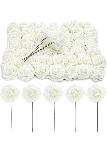 Stil 6 10 Adet Pe Köpük Güller Yapay Çiçekler Kafa 7 cm Çiçekler Dıy Buket Gelin Düğün Parti Dekorasyon Karalama Defteri Malzemeleri (Yurt Dışından) indirimleri