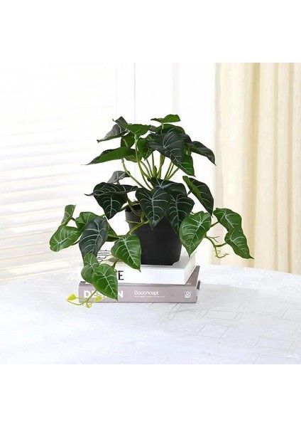 Hiçbir Pot Yapay Kiler Kaplumbağa Palmiye Yaprağı Vazo Pot Için Tropikal Düğün Masa Oturma Odası Ev Bahçe Yılbaşı Dekoru (Yurt Dışından) fırsatları