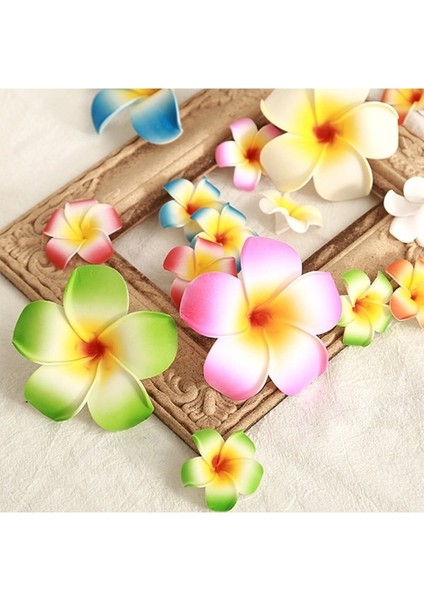 9 cm Renkli 10 Adet Köpük Yapay Çiçekler Kafaları Ev Dekor Için Çiçekler Hawaii Plaj Partisi Düğün Dekorasyon Zanaat Hediyeler Aksesuarları (Yurt Dışından) modelleri