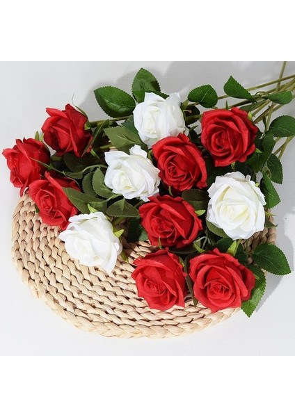 Açık Pembe Gül 3 Adet 3/5/10/20 Adet Güller Yapay Çiçekler Gül Çiçek Şube Yapay Kırmızı Güller Gül Düğün Ev Dekor Için (Yurt Dışından) fiyatları