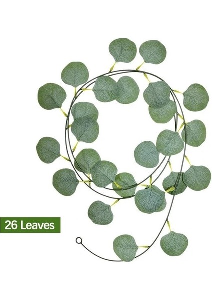 26 Yapraklar 6ft Yapay Okaliptüs Çelenk Ki Dekorasyon Asılı Yeşillik Yapraklar Kiler Asma Düğün Arch Bahçe Ev Dekor Için (Yurt Dışından)