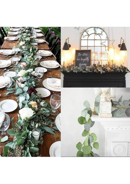 26 Yapraklar 6ft Yapay Okaliptüs Çelenk Ki Dekorasyon Asılı Yeşillik Yapraklar Kiler Asma Düğün Arch Bahçe Ev Dekor Için (Yurt Dışından) indirimleri