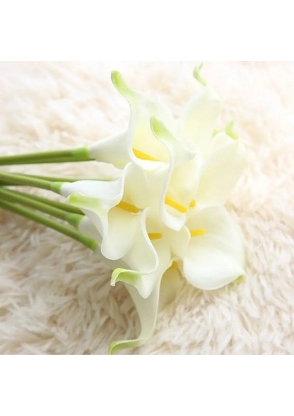 10 Adet 37 cm Beyaz Pu Çiçek Yapay Calla Zambak Ev Dekor Için Düğün Gelin Buketi Ev Masa Çiçek Buket Dekor 10/5 Adet (Yurt Dışından) fırsatları