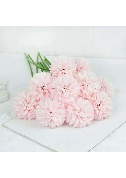 D 5 Adet 5 Adet Ipek Karahindiba Çiçek Topu Buket Yapay Çiçekler Ev Bahçe Düğün Dekorasyon Için Dıy Zanaat Çelenk Noel (Yurt Dışından)