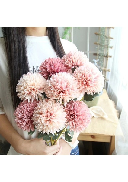 D 5 Adet 5 Adet Ipek Karahindiba Çiçek Topu Buket Yapay Çiçekler Ev Bahçe Düğün Dekorasyon Için Dıy Zanaat Çelenk Noel (Yurt Dışından) fiyatları