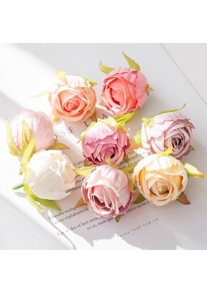Eti Pembe 10 Adet Ipek Çay Tomurcukları Güller Kafa Düğün Dekoratif Çelenkler Ev Için Noel Süslemeleri Diy Hediye Kiler Yapay Çiçekler (Yurt Dışından) modelleri