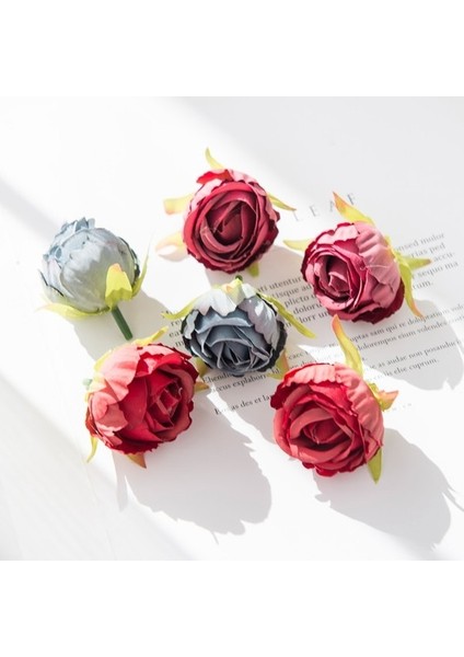 Eti Pembe 10 Adet Ipek Çay Tomurcukları Güller Kafa Düğün Dekoratif Çelenkler Ev Için Noel Süslemeleri Diy Hediye Kiler Yapay Çiçekler (Yurt Dışından) indirimleri