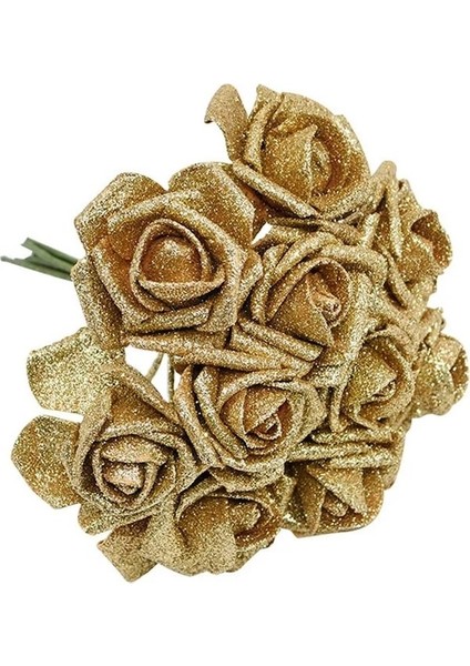 Gümüş 10 Adet Glitter Köpük Gül Yapay Çiçekler Buket Düğün Dekorasyon Çiçek Gül Ev Dekorasyon Flores Gül Çiçek (Yurt Dışından) fiyatları