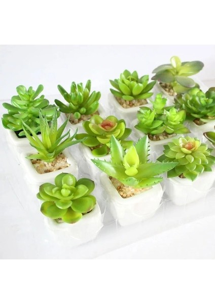 Yeşil Yuanxinmei 39 Stilleri Yeşil Yapay Succulents Kiler Ev Bahçe Dekorasyon Düğün Kileri Duvar Çiçek Aranjmanı Bonsai Kiler (Yurt Dışından) fırsatları