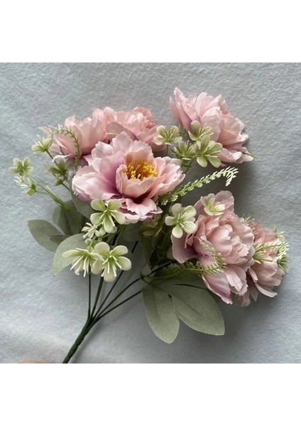 09 5 Güller 4 Papatyalar Yapay Çiçekler Düğün Ev Sonbahar Dekorasyon Büyük Buket Lüks Çiçek Aranjmanı Toplu (Yurt Dışından)