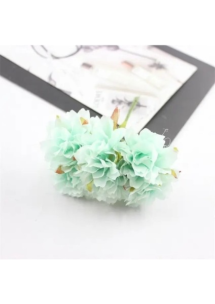 Stil 10 6 Adet/grup 3 cm Ipek Krizantem Yapay Çiçekler Kafa Dıy Çelenk Hediye Kutusu Zanaat Çiçek Düğün Ev Partisi Dekorasyon Için (Yurt Dışından)