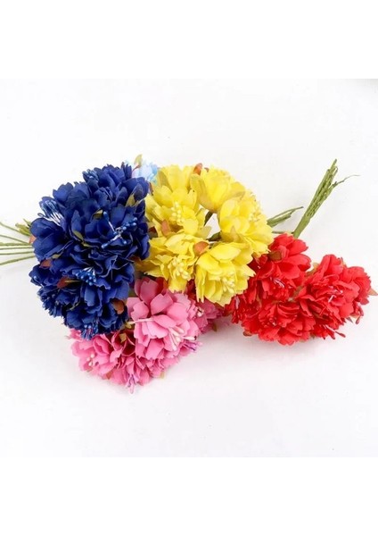 Stil 10 6 Adet/grup 3 cm Ipek Krizantem Yapay Çiçekler Kafa Dıy Çelenk Hediye Kutusu Zanaat Çiçek Düğün Ev Partisi Dekorasyon Için (Yurt Dışından) indirimleri