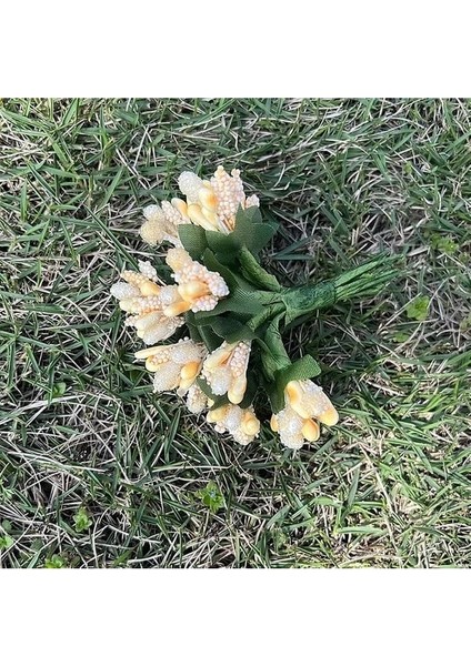 Açık Sarı 36 Adet 12/36/72/144 Adet Mini Ercik Çiçek Yapay Çiçekler Zanaat Çiçekler Düğün Buket Parti Scrapbooking Dekor Dıy (Yurt Dışından)