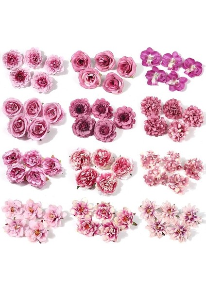 HA7705 5 Adet 5/10 Adet Pembe Gül Yapay Çiçekler Ipek Çiçek Ev Dekor Için Parti Düğün Dekorasyon Malzemeleri Dıy Çelenk Hediye Aksesuarı (Yurt Dışından) fiyatları