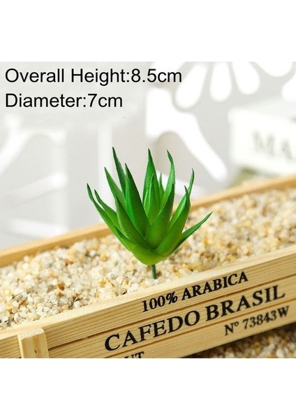 Feizhouluhui Yeşil Yapay Etli Kiler Aloe Zebrina Yapay Kiler Peyzaj Çiçek Aranjmanı Bahçe Dekorasyon Aksesuarları (Yurt Dışından)