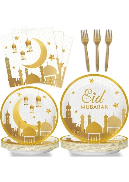 Balon 11 Eıd Mubarak Dekorasyon 2023 Tek Kullanımlık Sofra Kağıt Tabak Kutusu Afiş Ramazan Ev Müslüman Islam Ramazan Kareem Bayram Partisi (Yurt Dışından) fiyatları