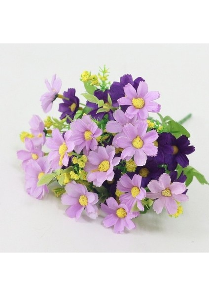 F Jarown Simülasyon Çiçek Küçük Papatya 7 Şube Cosmos Çiçek Düğün Dekor Ev Dekorasyon Oturma Odası Ekran Ipek Çiçek (Yurt Dışından)