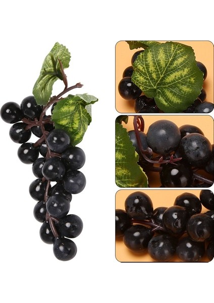 10 Demet Yapay Siyah Üzüm Meyve Ev Ev Mutfak Parti Düğün Dekorasyon Fotoğrafçılığı (Yurt Dışından) indirimleri