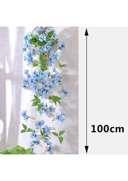 G Yapay Çiçek Morning Glory Simülasyon Kış Yasemin Ki Çiçek Askılığı Dıy Düğün Duvar Asılı Ev Bahçe Dekorasyonu (Yurt Dışından)